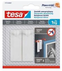 tesa Akasztószög, öntapadós, TESA "Powerstrips®", érzékeny felületre, 2db/bliszt (77773-00007-00) - mystock