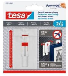 tesa Akasztószög, öntapadó, állítható, TESA "Powerstrips®", érzékeny felületre, 2db/bliszt (77777-00007-00) - mystock