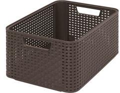 Keter Style "M" méretű rattan kosár 18L sötétbarna (205844) (205844)