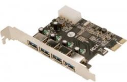 LogiLink Adaptor Logilink 1x PCI-E Male - 4x USB 3.0 Female (PC0057A)