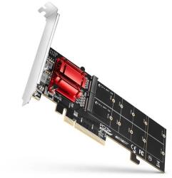 AXAGON PCEM2-ND PCI-Express - NVME+M-key/dataswitch/SP/LP M. 2 adapter (PCEM2-ND) - iconink