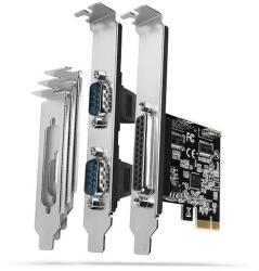 AXAGON PCEA-PSN PCI-Express Adapter chip ASIX AX99100 1x Parallel + 2x Serial + LP - PC (PCEA-PSN)