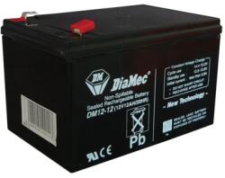 DIAMEC - 12V 12Ah - zárt savas akkumulátor (DM12-12)
