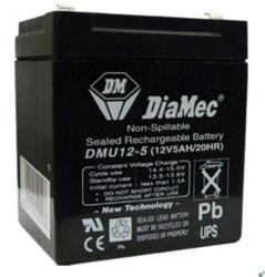 DIAMEC - 12V 5Ah - zárt savas akkumulátor UPS (DM12-5UPS)