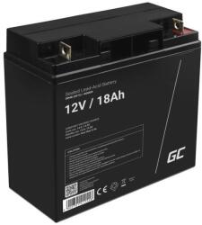 Green Cell Baterie Reincarcabila Green Cell AGM 12V 18Ah Fara Mentenanta pentru UPS ALARM Negru (AGM09)