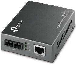 TP-Link Convertor media TP-Link MC200CM, 10/100/1000 Mbps, 1 port SC/UPC, multi-mod, 550 m, montabil in rack (MC200CM)