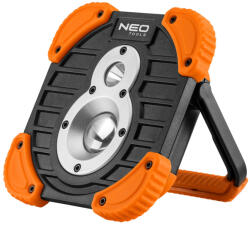 NEO TOOLS Akkumulátoros Reflektor 750 + 250lum COB LED, Powerbank Funkció, 10 W