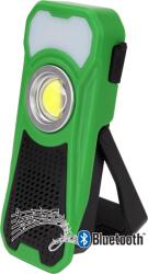 TRACON Akkumulátoros LED Kézi Lámpa Bluetooth Hangszóróval 10/3W, 6000K, 3.7V 3000 mah, 500/180 LM, 3, 5H, Bluetooth 4.2