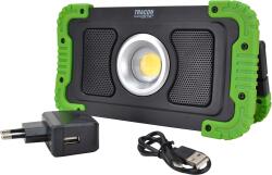 TRACON Bluetooth Hangszórós Akkumulátoros LED Szerelő Fényvető 15W, 6000K, 3, 7V, 8000 mah, Li-Ion, 1500 LM, 4-10 H, Ip40