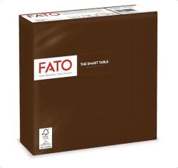 FATO Szalvéta, 1/4 hajtogatott, 33x33 cm, FATO "Smart Table", csokoládé barna (KHH658) - tutitinta