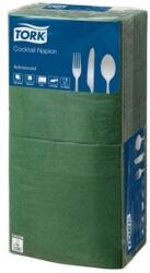 Tork Koktélszalvéta, 1/4 hajtogatott, 2 rétegű, 23, 8x24 cm, Advanced, TORK "Cocktail", sötétzöld (KHH185) - tutitinta