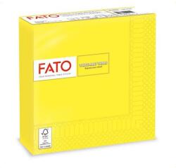 FATO Szalvéta, 1/4 hajtogatott, 33x33 cm, FATO "Smart Table", citromsárga (KHT1058) - tintasziget