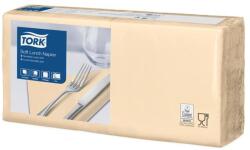 Tork Szalvéta, 1/4 hajtogatott, 3 rétegű, 32, 5x32, 8 cm, Advanced, TORK "Soft Lunch", homokszín (KHH514) - tintasziget
