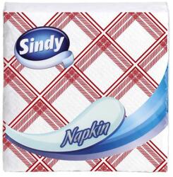  Szalvéta, 45 lap, "Sindy", kockás minta (KHHVP049) - tintasziget