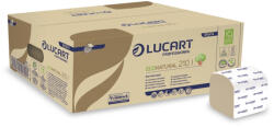 Lucart ECO Natural 210I hajtogatott toalattpapír, 2 rétegű, barna, 40x210lap/karton
