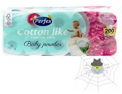 Perfex Toalett papír PERFEX Cotton Like 3 rétegű 10 tekercses baby powder perfume