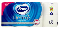 Zewa Toalettpapír, 3 rétegű, kistekercses, 8 tekercs, ZEWA "Deluxe", fehér (KHHZ02) - bestoffice