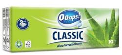 Ooops! Papír zsebkendő, 3 rétegű, 10x10 db, OOOPS "Classic", aloe vera (KHHVP043) - primatinta