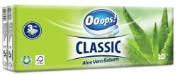  Papír zsebkendõ, 3 rétegű, 10x10 db, OOOPS "Classic", aloe vera (KHHVP043)