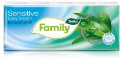 Tento Papír zsebkendő, 3 rétegű, 10x10 db, TENTO Family , eukaliptuszolaj (229459/201525) - kellekanyagonline