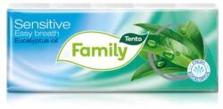 Tento Papír zsebkendő, 3 rétegű, 10x10 db, TENTO "Family", eukaliptuszolaj (KHH649) - primatinta