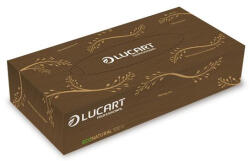 Lucart Kozmetikai kendő, 2 rétegű, 100 db, LUCART "EcoNatural", barna (KHH661) (KHH661)