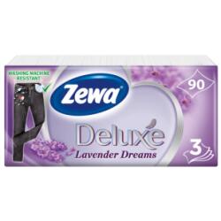 Zewa Deluxe Lavender Dreams illatosított papír zsebkendő 3 rétegű 90 db - csemegeboltom