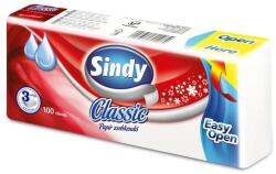 Papír zsebkendő, 3 rétegű, 100 db, Sindy , classic (KPC31001737)