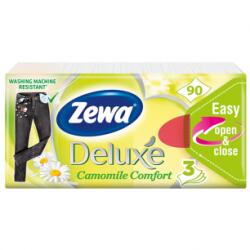 Zewa Deluxe Camomile Comfort illatosított papír zsebkendő 3 rétegű 90 db - csemegeboltom