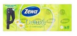 Zewa Papírzsebkendő ZEWA Delux 3 rétegű 10x10 darabos Camomile (53518) - irodaszer