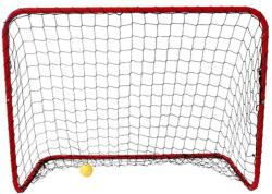 AKTIVSPORT Floorball kapu 90x115 cm, hálóval fekete|vörös