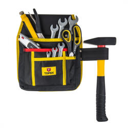 TOPEX Geanta de talie pentru unelte cu suport pentru ciocan + 4 buzunare, din panza (79R431) (GTX-79R431)