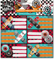 Ars Una Füzetcímke (3*6 db) Ars Una ROLLIN MANIA (5228) 22 (55555) - printsisters