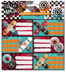 Ars Una Ars Una: Rollin Mania görkorcsolya mintás csomagolt füzetcímke 3x6db-os