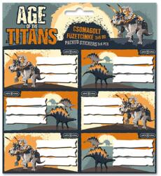 Ars Una Ars Una: Age of the Titans dinoszaurusz mintás csomagolt füzetcímke 3x6db-os