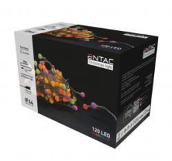 Entac Christmas IP44 120 LED fényfüzér gömb MC 15mm 9m (ECL-PPB-120MC)