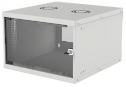 Intellinet Network Cabinet - Wall Mount (Basic) - 6U - Usable Depth 340mm/Width 485mm - Grey - Flatpack - Max 50kg - Glass Door - 19" - Parts for wall installation (eg screws and rawl plugs) not included - Three