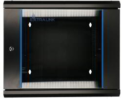 Extralink 19" 12U Fali Rack Szekrény - 600x600 mm, Fekete