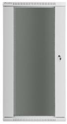 Lanberg 19'' 27U 600x450mm Szürke (Üvegajtó) Fali Rack szekrény