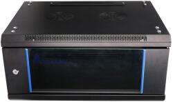 Extralink 19" 4U Fali Rack Szekrény - 600x450 mm, Fekete