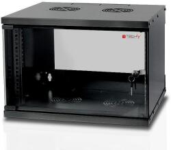 TECHLY TechlyPro 19" 6U Fali Rack Szekrény - 450 mm, Fekete