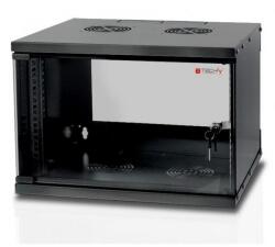 TECHLY I-CASE EL-1006B32 Állvány 6U Falra Szerelhető Állvány Fekete