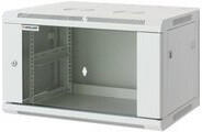 Manhattan Rackszekrény - 19" fali kivitel (9U, 500 (h) x 570 (w) x 450 (d) mm, Flatpack, Szürke) (711784) - alarmtrade