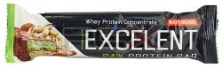 Nutrend Excelent Fehérjeszelet Mandula+pisztáciával Tejcsokoládéban 85g