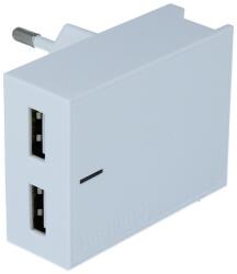 SWISSTEN Incarcator retea Swissten Smart IC 2x USB 3A plus cablu USB Type-C 1.2m Alb (8595217466777)
