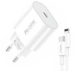 FONENG Fast charger Foneng 1x USB PD 3.0 EU39 20W + USB C to Lightning