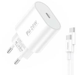 FONENG Fast charger Foneng 1x USB EU39 20W + USB Type C cable