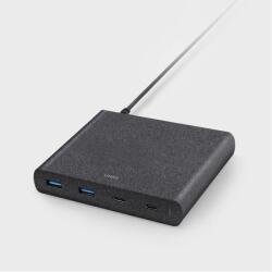 Hub Uniq Surge Lithos Collective 90 W 2Xusb-A Qc 3.0 - Usb-C Pd 3.0 Fekete