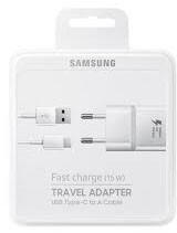 Samsung BLISZTERES Samsung EP-TA20EWE gyári hálózati fehér gyorstöltő 2A EP-DW700CWE fehér gyári Type-c adatkábellel 1.5m 15W - mobilehome