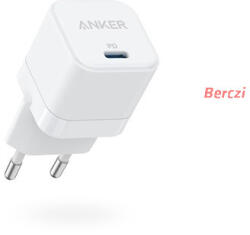 Anker Hálózati Töltő, PowerPort III Cube, 20W USB-C, fehér - A2149G21 (A2149G21) - berczitech